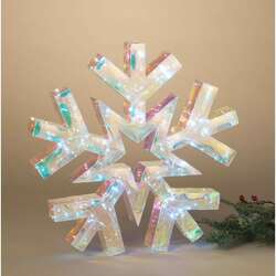 Item 431465 thumbnail Lighted Holographic Snowflake