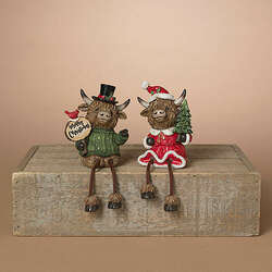 Item 431479 thumbnail Holiday Highland Cow Shelf Sitter