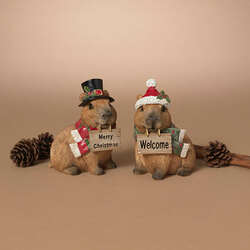 Item 431490 thumbnail Holiday Capybara With Sign