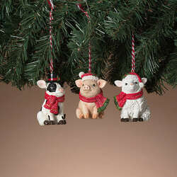 Item 431492 Holiday Farm Animal Ornament