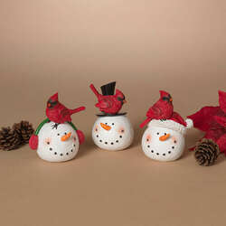 Item 431507 thumbnail Holiday Cardinal On Snowman Head