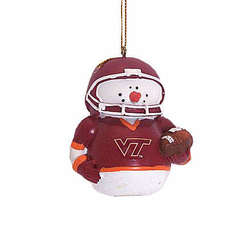 Item 432181 Virginia Tech Hokies Snowman Football Ornament