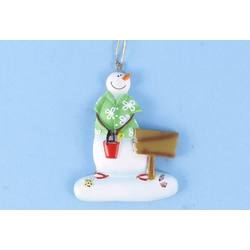 Item 436441 Beach Snowman With Pail Ornament