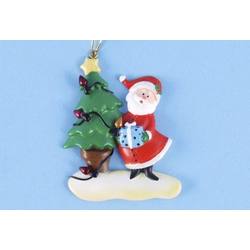 Item 436522 Santa With Christmas Tree Ornament