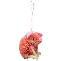 Item 440014 PINK PIG SITTING ORNAMENT