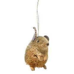 Item 440065 thumbnail Grey Mouse Sitting Ornament