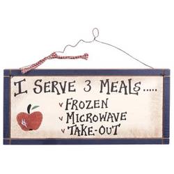 Item 455027 I Serve 3 Meals Sign