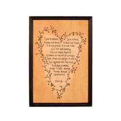 Item 455267 Love Is Patient Stitchery Wall Hanging
