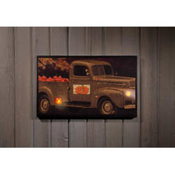 Item 455317 Lighted Pumpkins For Sale Truck Canvas Print