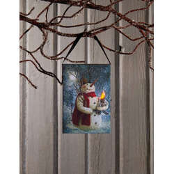 Item 455437 Lighted Woodland Snowman Ornament