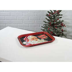 Item 455521 Vintage Food Safe Santa Tray