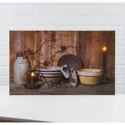 Item 456087 Lighted Home Cookin/Dishes Canvas Print