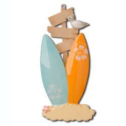 Item 459012 Surfboard Family of 2 Ornament