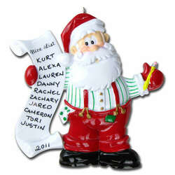 Item 459038 Santa's List Ornament