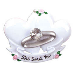 Item 459095 thumbnail Engagement Ring With Hearts Ornament