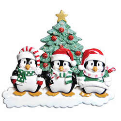 Item 459097 Penguin Family of 3 Ornament
