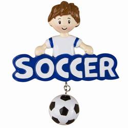 Item 459172 Soccer Boy Ornament