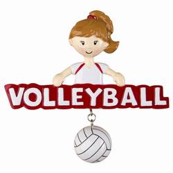 Item 459174 Girl Volleyball Player With Ball Ornament