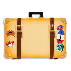 Item 459205 World Travel Suitcase Ornament