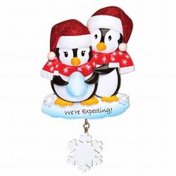 Item 459240 We're Expecting Penguin Couple Ornament