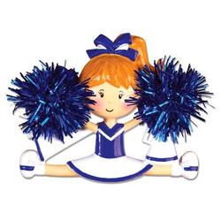 Item 459251 Blue Cheerleader Ornament