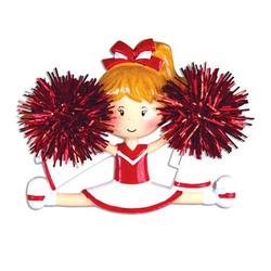 Item 459253 Red Cheerleader Ornament