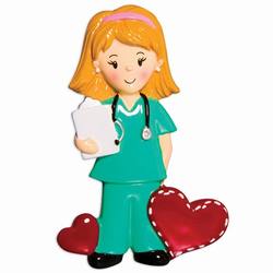 Item 459270 thumbnail Female Medical Professional In Scrubs Ornament