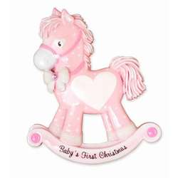 Item 459287 Rocking Horse Girl Ornament