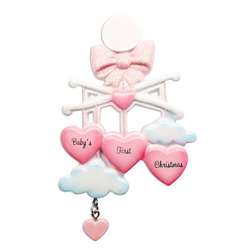 Item 459289 Pink Baby Mobile Ornament