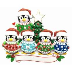 Item 459310 Ugly Sweater Family Of 5 Ornament