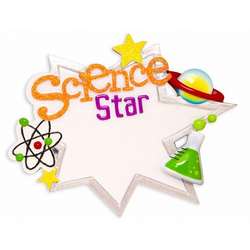 Item 459322 thumbnail Science Star Sign With Planet, Atom, & Beaker Ornament
