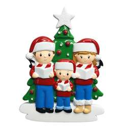Item 459377 Caroling Family of 3 Ornament