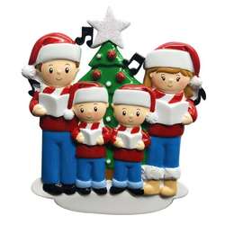 Item 459378 Caroling Family of 4 Ornament