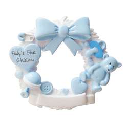Item 459468 thumbnail Boy Baby's First Wreath Ornament