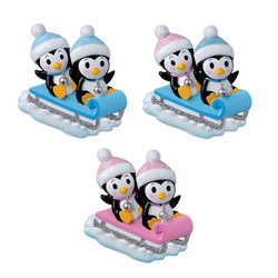 Item 459503 Baby's First Christmas Penguin Twins On Sled Ornament
