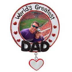 Item 459521 thumbnail World's Greatest Dad Photo Frame Ornament