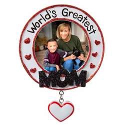 Item 459523 thumbnail World's Greatest Mom Photo Frame Ornament