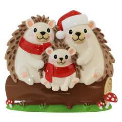 Item 459590 Hedgehog Family Of 3 Ornament