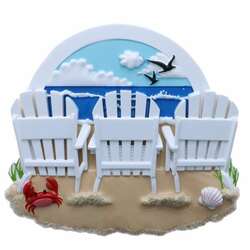 Item 459594 thumbnail Beach Chairs Family Of 3 Ornament