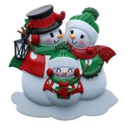Item 459604 Snowman Family Of 3 Ornament