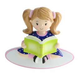 Item 459622 Girl Reading A Book Ornament