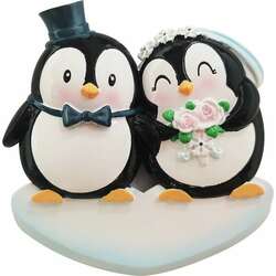 Item 459625 Penguin Wedding Couple Ornament
