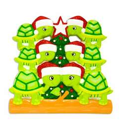 Item 459663 Turtle Family Of 6 Ornament