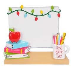 Item 459682 thumbnail Christmas White Board For Teacher Ornament