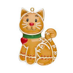 Item 459746 Gingerbread Cat Ornament