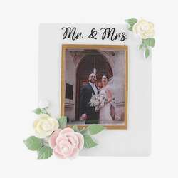 Item 459800 Mr.and Mrs. Wedding Frame Ornament