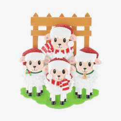 Item 459826 Sheep Family Of 4 Ornament