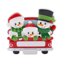 Item 459828 thumbnail Back Of Red Truck Family Of 3 Ornament