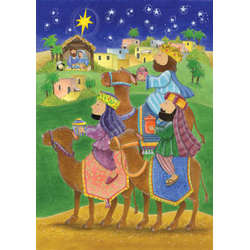 Item 473047 We Three Kings With Bible Text Advent Calendar
