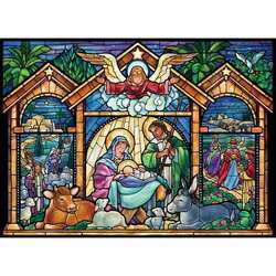 Item 473175 thumbnail Stained Glass Nativity Jigsaw Puzzle Advent Calendar